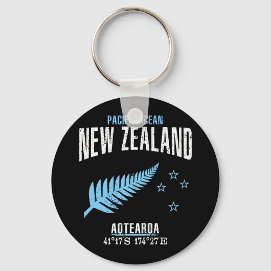 Nieuw-Zeeland Sleutelhanger (Voorkant)