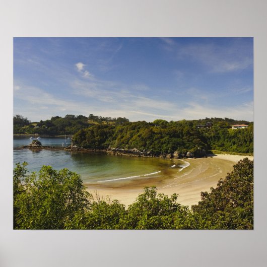 Nieuw-Zeeland, Southland, Stewart Island, Halfmoon Poster (Voorkant)