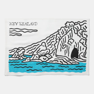 Nieuw-Zeeland Souvenir Keukenhanddoek