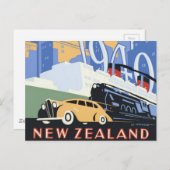 Nieuw-Zeeland - Speciale reisreis Briefkaart (Voorkant / Achterkant)