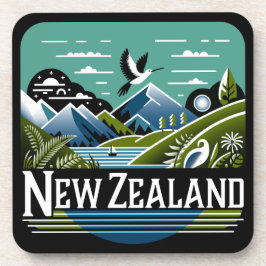 Nieuw-Zeeland Stille Zuidzee Bier Onderzetter