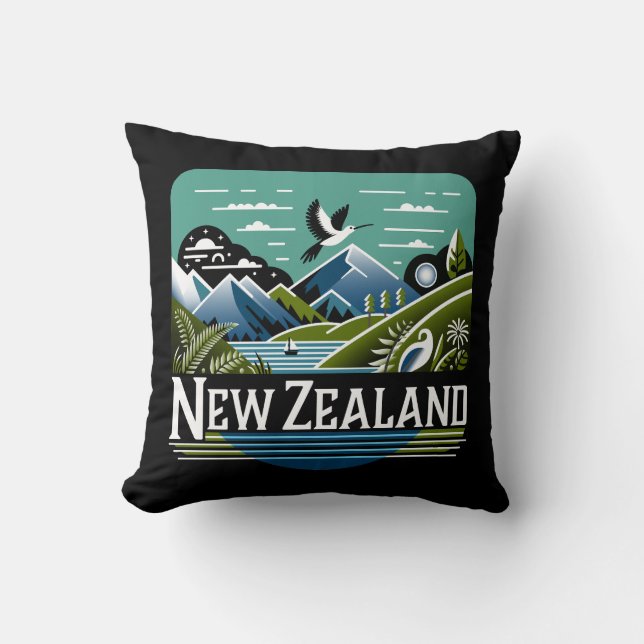 Nieuw-Zeeland Stille Zuidzee Kussen (Voorkant)