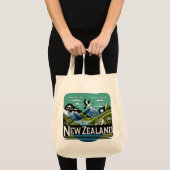 Nieuw-Zeeland Stille Zuidzee Tote Bag (Voorkant (product))