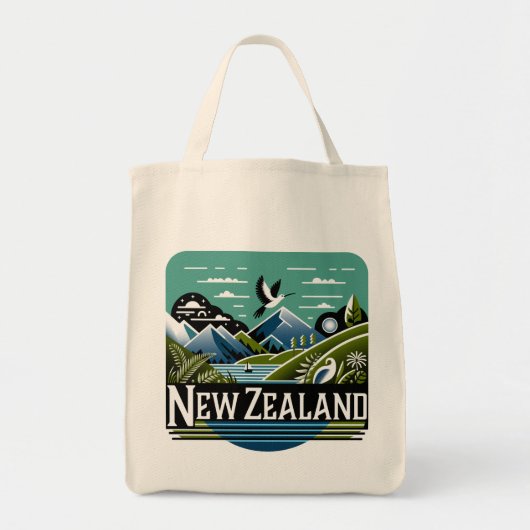 Nieuw-Zeeland Stille Zuidzee Tote Bag (Voorkant)