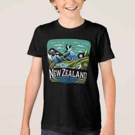 Nieuw-Zeeland Stille Zuidzee Tri-Blend Shirt