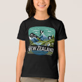 Nieuw-Zeeland Stille Zuidzee Tri-Blend Shirt (Voorkant)