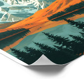 Nieuw-Zeeland Sunset Majesty Poster (Hoek)