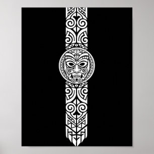 Nieuw-Zeeland symbool haka cultuur trotse Maori-st Poster
