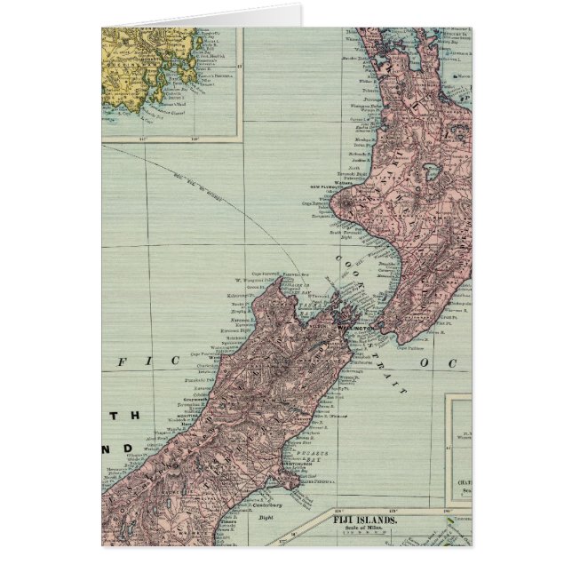 Nieuw-Zeeland, Tasmania, Fiji (Voorkant)
