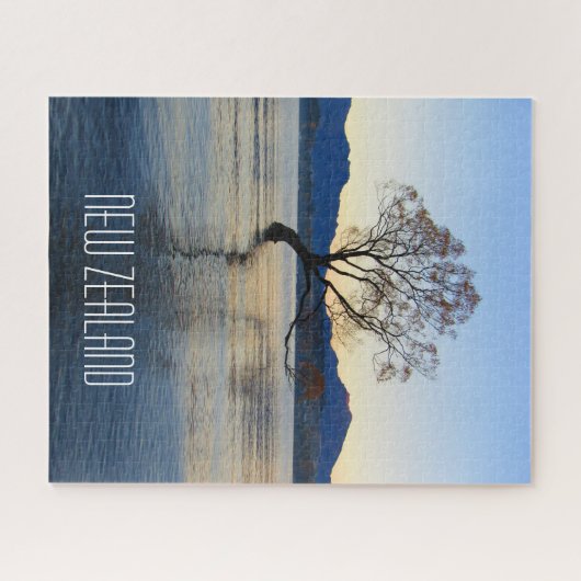 nieuw - zeeland tree wanaka legpuzzel (Horizontaal)