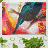 Nieuw-Zeeland Tui Bird Theedoek (Gevouwen)