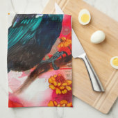 Nieuw-Zeeland Tui Bird Theedoek (Quarter Fold)