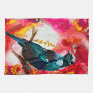 Nieuw-Zeeland Tui Bird Theedoek