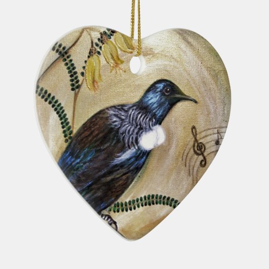 Nieuw-Zeeland Tui Keramisch Ornament (Rechts)