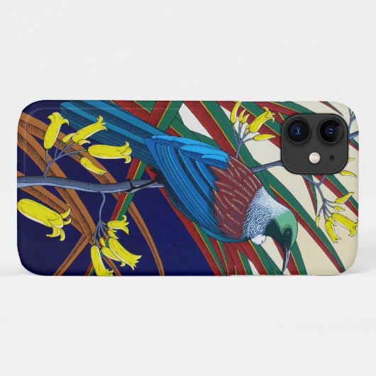 Nieuw-Zeeland Tui-telefoon Case-Mate iPhone Case (Achterkant (horizontaal))