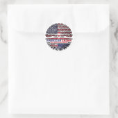Nieuw-Zeeland US American USA United States Tree Ronde Sticker (Tas)