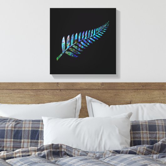 NIEUW ZEELAND VERKEERT EENVOUDIGE PAUA CANVAS AFDRUK (Insitu (Slaapkamer))