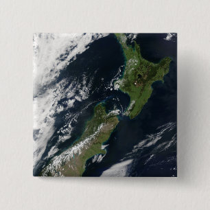 Nieuw-Zeeland Vierkante Button 5,1 Cm
