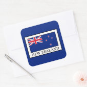 Nieuw-Zeeland Vierkante Sticker (Envelop)