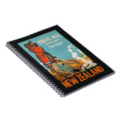 Nieuw-Zeeland vintage-reisnotebook Notitieboek (Rechterzijde)