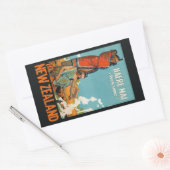 Nieuw-Zeeland vintage reizen stickers (Envelop)