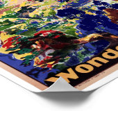 Nieuw-Zeeland Vintage Travel Poster (Hoek)