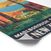 Nieuw-Zeeland Vintage Travel Poster (Hoek)