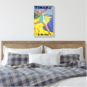 Nieuw-Zeeland Vintage Travel Poster Canvas Afdruk (Insitu (Slaapkamer))