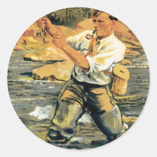  Nieuw-Zeeland Vist Ronde Sticker