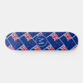 NIEUW ZEELAND Vlag Aotearoa Aangepaste MONOGRAM Persoonlijk Skateboard (Horizontaal)