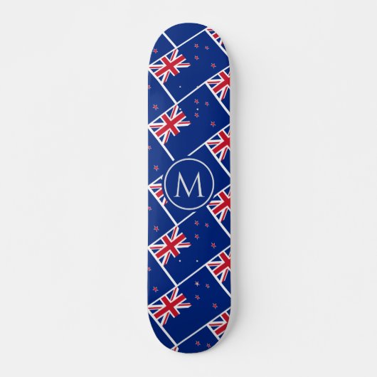 NIEUW ZEELAND Vlag Aotearoa Aangepaste MONOGRAM Persoonlijk Skateboard (Voorkant)