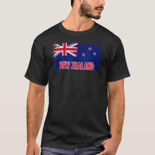 Nieuw-Zeeland - vlag voor Nieuw-Zeeland - Kiwi T-shirt