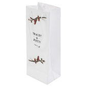 Nieuw-Zeeland Vlas Bloem Wijn Fles Gift Bag Wijn Cadeautas (Achterkant Gekanteld)