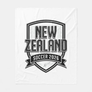 Nieuw-Zeeland Voetbal 2026 Voetbal Vet Land Typogr Fleece Deken