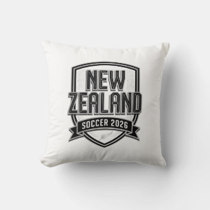 Nieuw-Zeeland Voetbal 2026 Voetbal Vet Land Typogr Kussen
