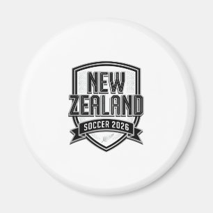 Nieuw-Zeeland Voetbal 2026 Voetbal Vet Land Typogr Magneet