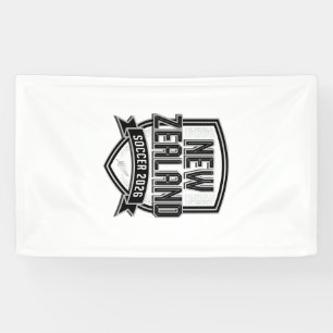 Nieuw-Zeeland Voetbal 2026 Voetbal Vet Land Typogr Spandoek