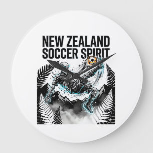 Nieuw-Zeeland Voetbal Geest Skelet Aanvaller Natie Grote Klok