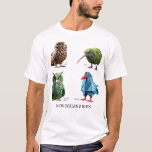Nieuw Zeeland Vogels T-shirt