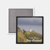 Nieuw-Zeeland, vuurtoren van Cape Reinga (Magnet) Magneet (Voorkant / Achterkant)