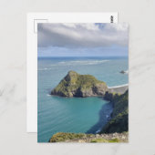 Nieuw-Zeeland Whatipu Beach Uitzicht Omanawanui Tr Briefkaart (Voorkant / Achterkant)