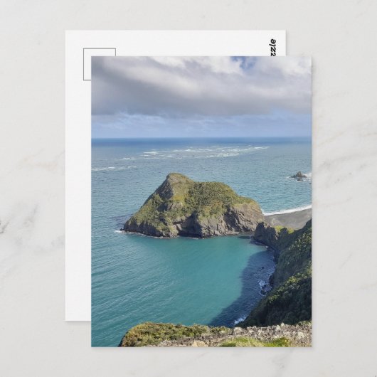 Nieuw-Zeeland Whatipu Beach Uitzicht Omanawanui Tr Briefkaart (Voorkant / Achterkant)