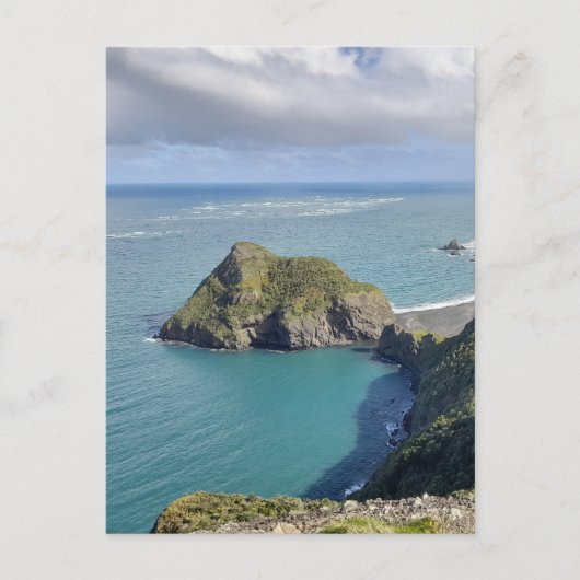 Nieuw-Zeeland Whatipu Beach Uitzicht Omanawanui Tr Briefkaart (Voorkant)
