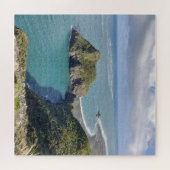 Nieuw-Zeeland Whatipu Seascape Uitzicht Omanawanui Legpuzzel (Horizontaal)