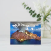 Nieuw-Zeeland White Island Volcano Briefkaart (Staand voorkant)