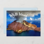 Nieuw-Zeeland White Island Volcano Briefkaart (Voorkant / Achterkant)