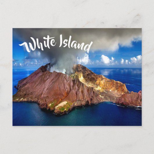 Nieuw-Zeeland White Island Volcano Briefkaart (Voorkant)
