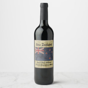 Nieuw-Zeeland Wijnlabel Wijn Etiket