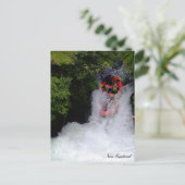 Nieuw-Zeeland, wildwater-Rafting / vakantie Briefkaart (Staand voorkant)
