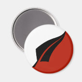 Nieuw-Zeeland Zilveren Varen Koelkast Magnet (Voorkant / Achterkant)